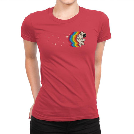 Space Dance - Womens Premium T-Shirts RIPT Apparel Small / Red