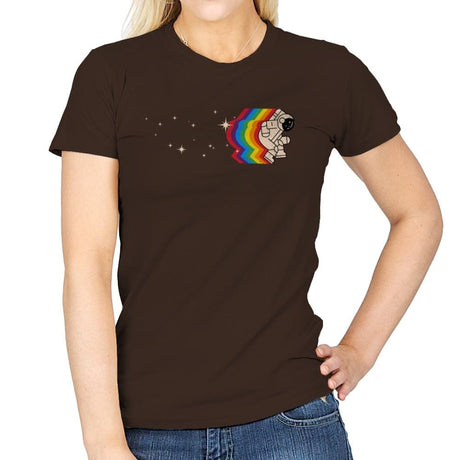Space Dance - Womens T-Shirts RIPT Apparel Small / Dark Chocolate