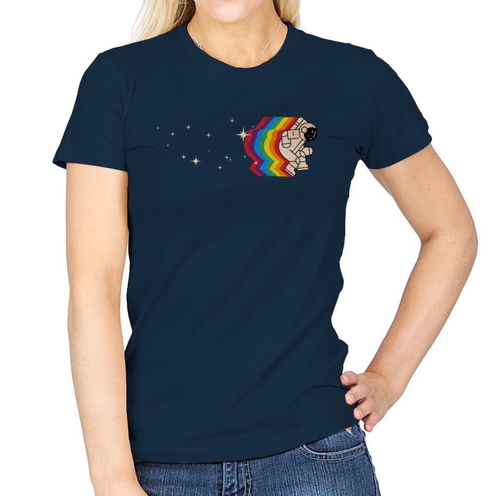 Space Dance - Womens T-Shirts RIPT Apparel Small / Navy