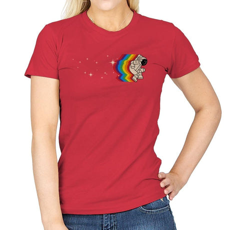 Space Dance - Womens T-Shirts RIPT Apparel Small / Red