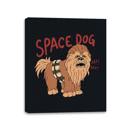 Space Dog - Canvas Wraps Canvas Wraps RIPT Apparel 11x14 / Black