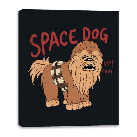Space Dog - Canvas Wraps Canvas Wraps RIPT Apparel 16x20 / Black