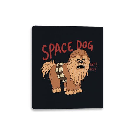Space Dog - Canvas Wraps Canvas Wraps RIPT Apparel 8x10 / Black