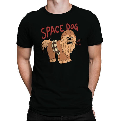 Space Dog - Mens Premium T-Shirts RIPT Apparel Small / Black