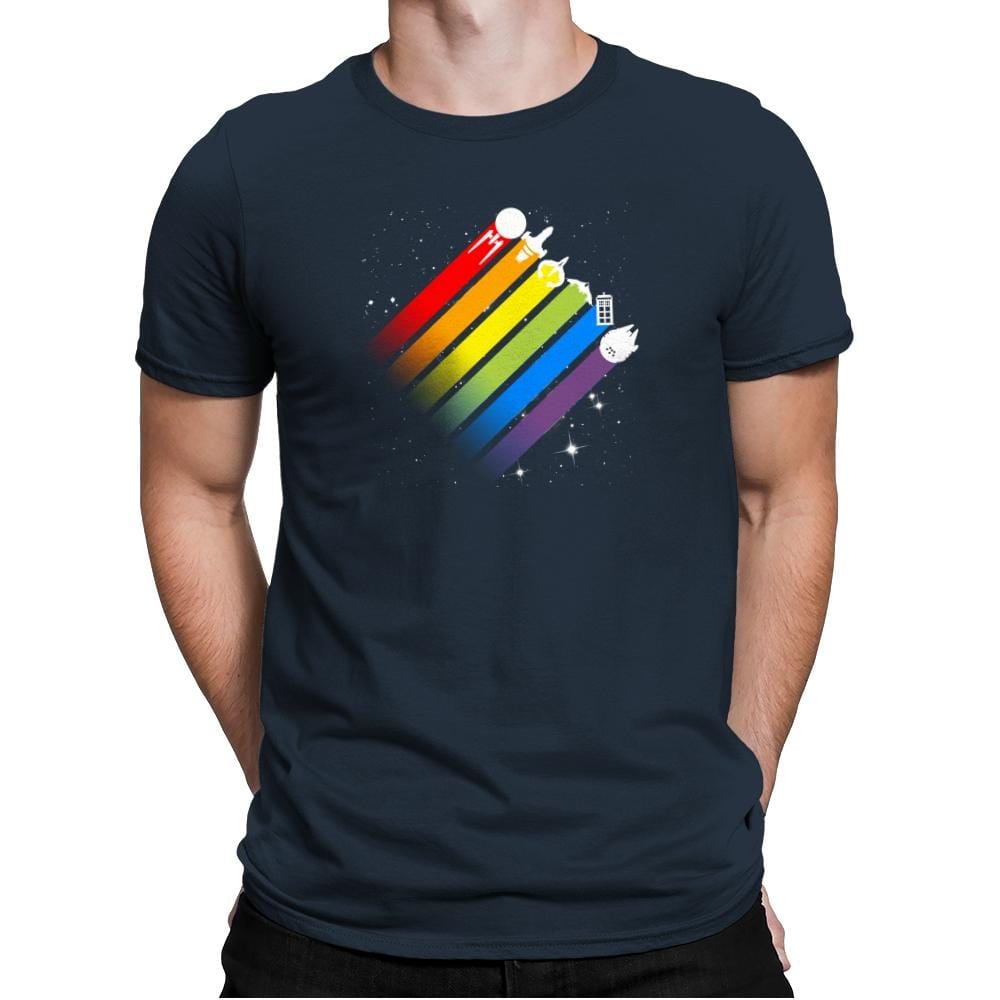 Space for Everyone - Pride - Mens Premium T-Shirts RIPT Apparel Small / Indigo