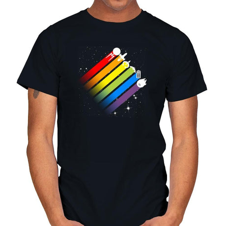 Space for Everyone - Pride - Mens T-Shirts RIPT Apparel Small / Black
