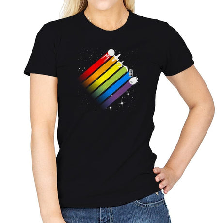 Space for Everyone - Pride - Womens T-Shirts RIPT Apparel Small / Black