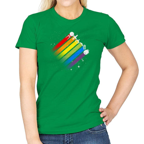 Space for Everyone - Pride - Womens T-Shirts RIPT Apparel Small / Irish Green