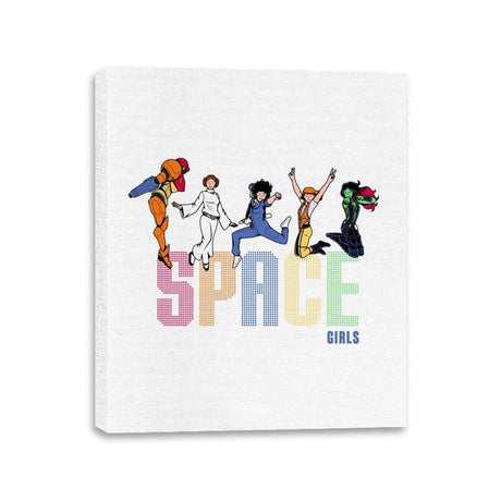 Space Girls - Canvas Wraps Canvas Wraps RIPT Apparel 11x14 / White