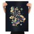 Space Grind - Prints Posters RIPT Apparel 18x24 / Black