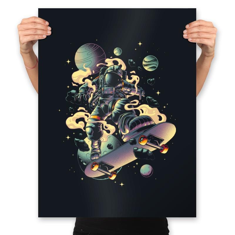 Space Grind - Prints Posters RIPT Apparel 18x24 / Black