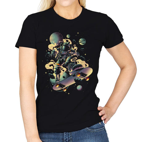 Space Grind - Womens T-Shirts RIPT Apparel Small / Black