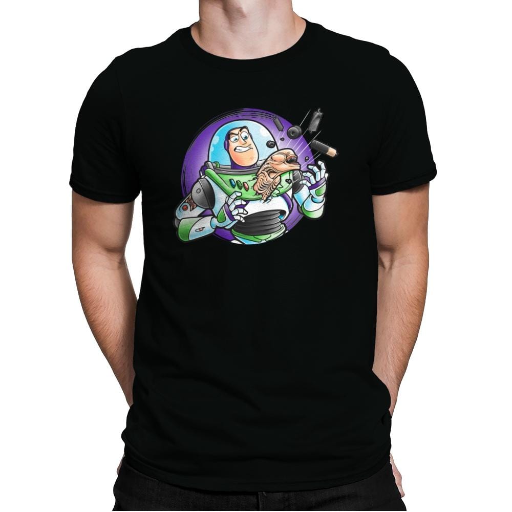 Space Guardian - Mens Premium T-Shirts RIPT Apparel Small / Black