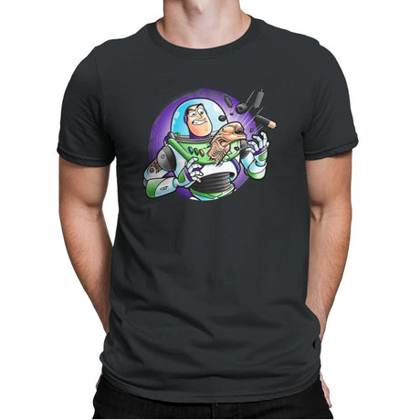 Space Guardian - Mens Premium T-Shirts RIPT Apparel Small / Heavy Metal