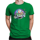Space Guardian - Mens Premium T-Shirts RIPT Apparel Small / Kelly Green