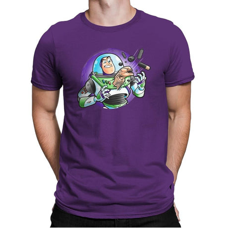 Space Guardian - Mens Premium T-Shirts RIPT Apparel Small / Purple Rush
