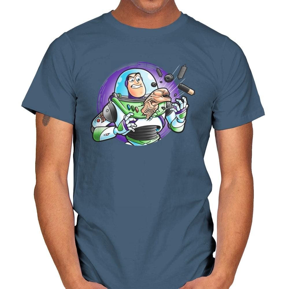 Space Guardian - Mens T-Shirts RIPT Apparel Small / Indigo Blue