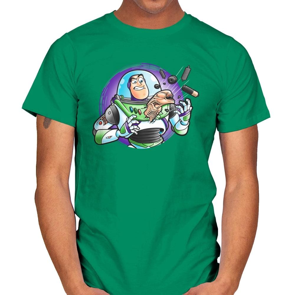 Space Guardian - Mens T-Shirts RIPT Apparel Small / Kelly Green