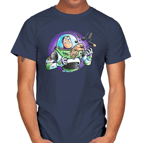 Space Guardian - Mens T-Shirts RIPT Apparel Small / Navy