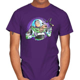 Space Guardian - Mens T-Shirts RIPT Apparel Small / Purple