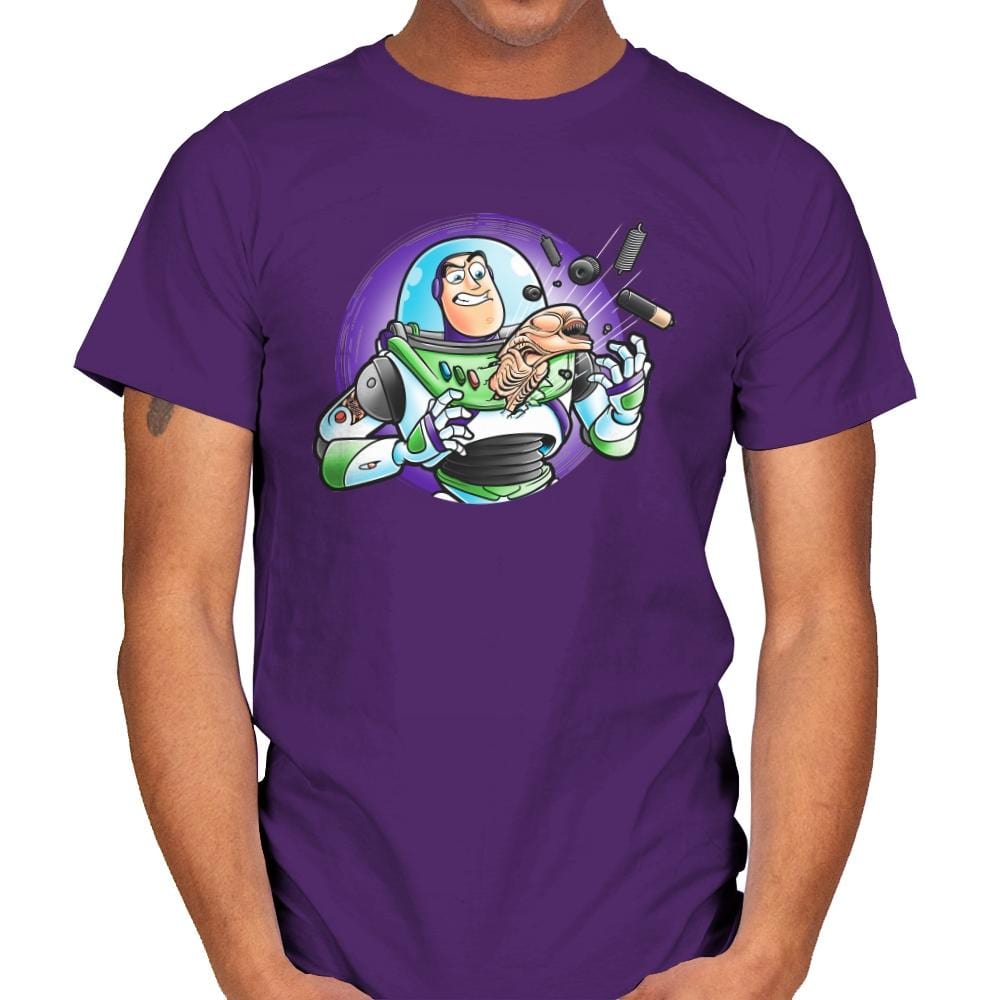 Space Guardian - Mens T-Shirts RIPT Apparel Small / Purple