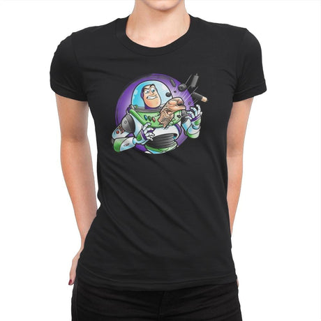 Space Guardian - Womens Premium T-Shirts RIPT Apparel Small / Black