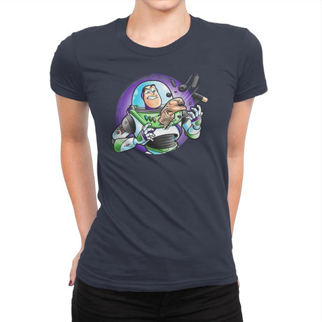 Space Guardian - Womens Premium T-Shirts RIPT Apparel Small / Indigo