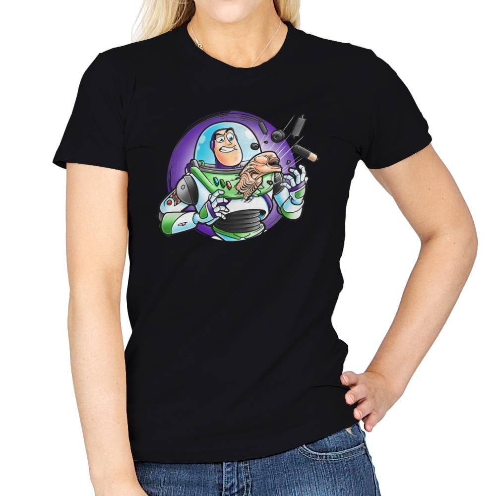 Space Guardian - Womens T-Shirts RIPT Apparel Small / Black