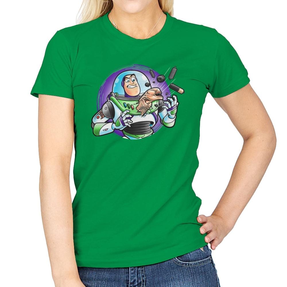 Space Guardian - Womens T-Shirts RIPT Apparel Small / Irish Green