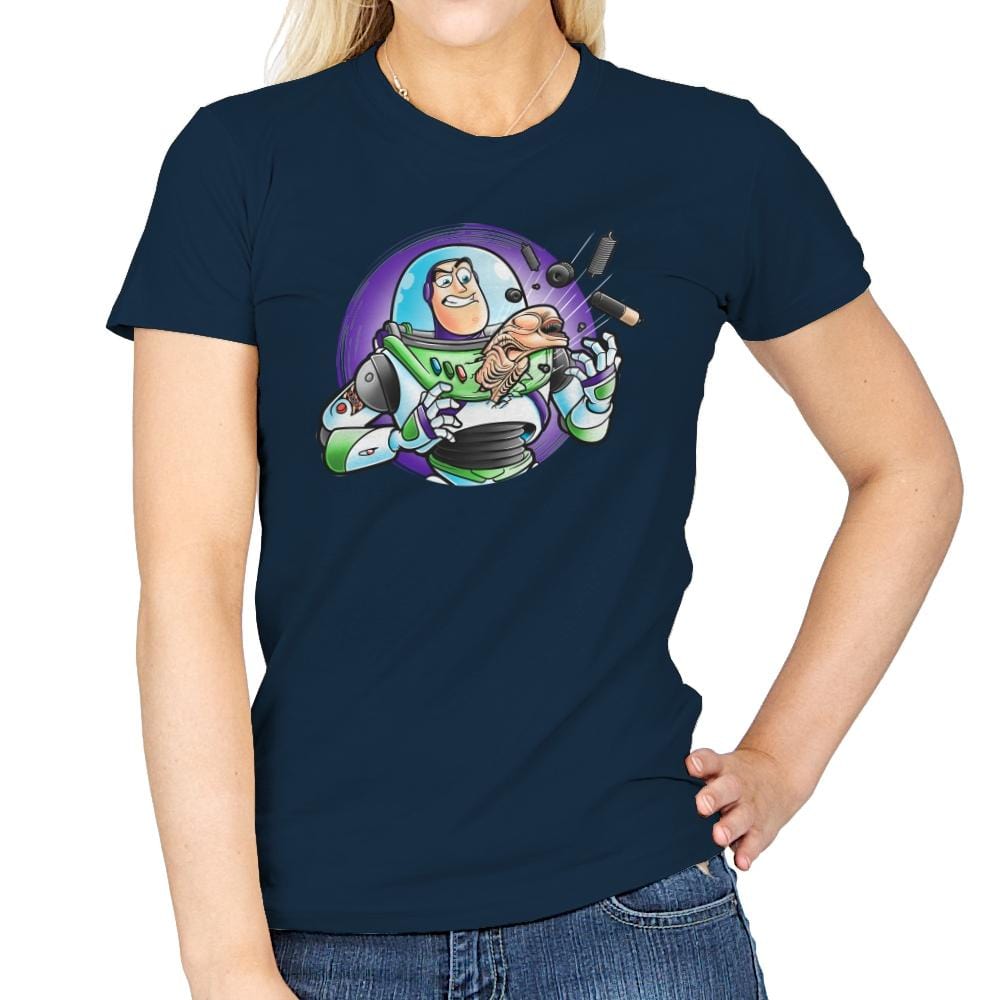 Space Guardian - Womens T-Shirts RIPT Apparel Small / Navy