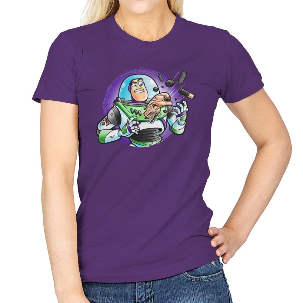 Space Guardian - Womens T-Shirts RIPT Apparel Small / Purple