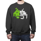 Space Invader Anatomy - Crew Neck Sweatshirt Crew Neck Sweatshirt RIPT Apparel