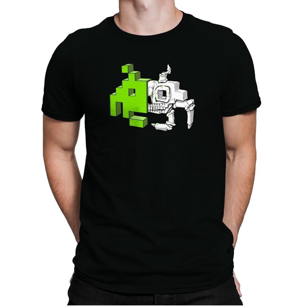 Space Invader Anatomy Exclusive - Mens Premium T-Shirts RIPT Apparel Small / Black