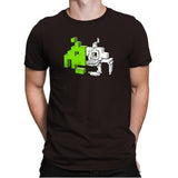 Space Invader Anatomy Exclusive - Mens Premium T-Shirts RIPT Apparel Small / Dark Chocolate