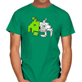 Space Invader Anatomy Exclusive - Mens T-Shirts RIPT Apparel Small / Kelly Green