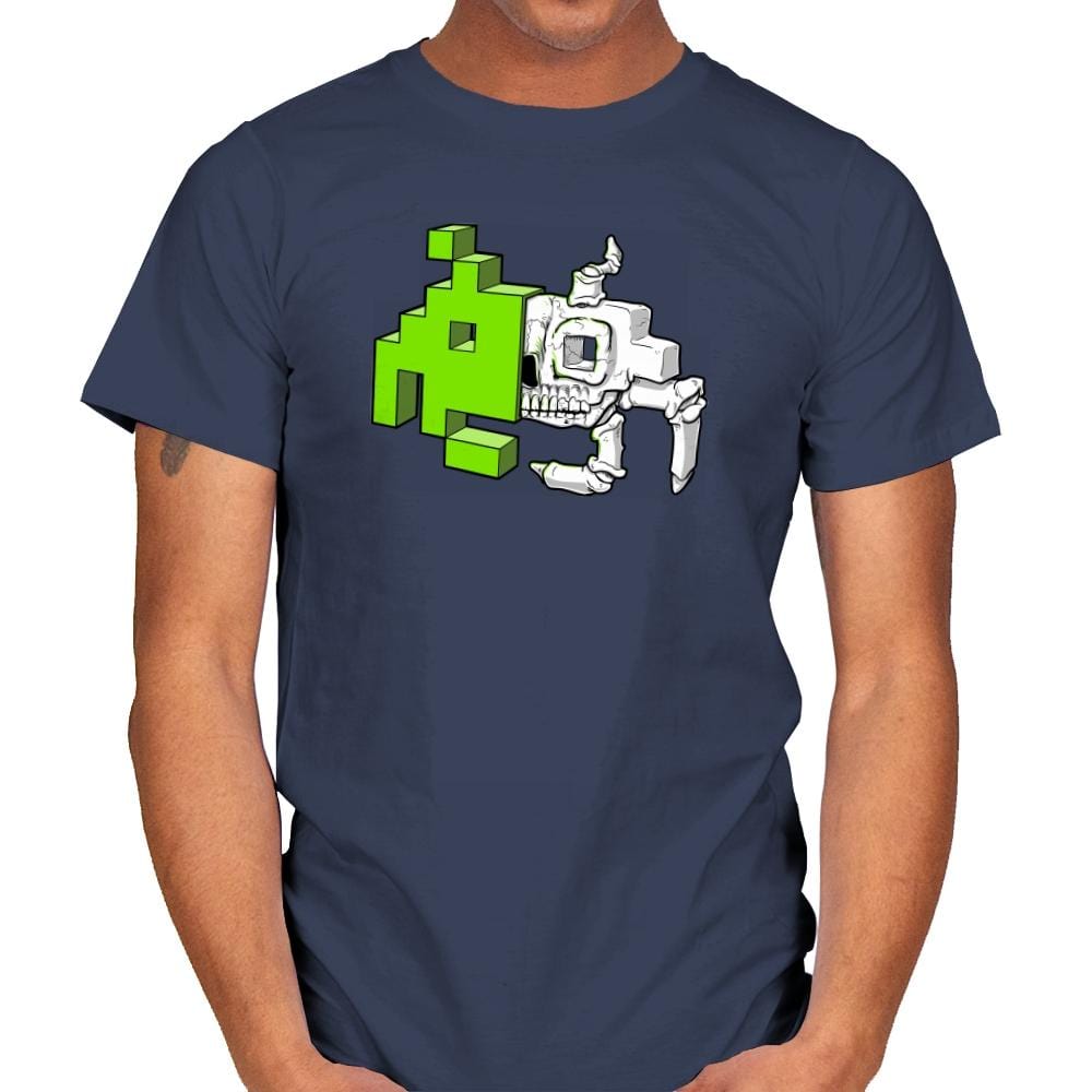 Space Invader Anatomy Exclusive - Mens T-Shirts RIPT Apparel Small / Navy