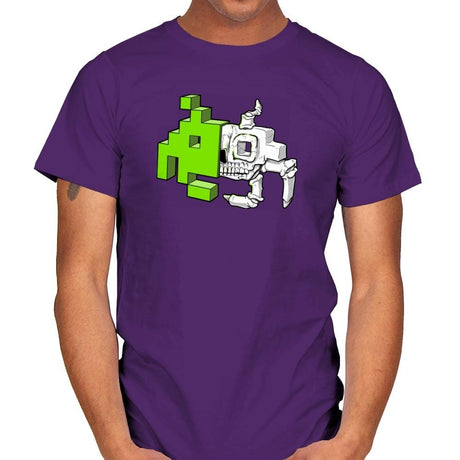 Space Invader Anatomy Exclusive - Mens T-Shirts RIPT Apparel Small / Purple