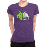Space Invader Anatomy Exclusive - Womens Premium T-Shirts RIPT Apparel Small / Purple Rush