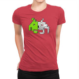 Space Invader Anatomy Exclusive - Womens Premium T-Shirts RIPT Apparel Small / Red