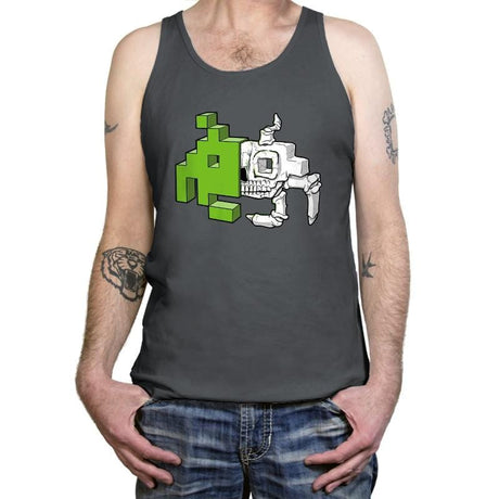 Space Invader Anatomy - Tanktop Tanktop RIPT Apparel