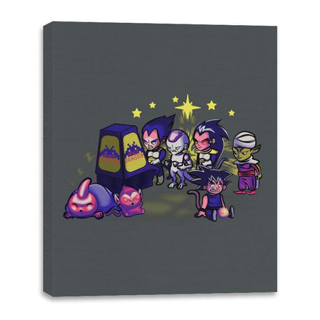 Space Invasion - Canvas Wraps Canvas Wraps RIPT Apparel 16x20 / Charcoal