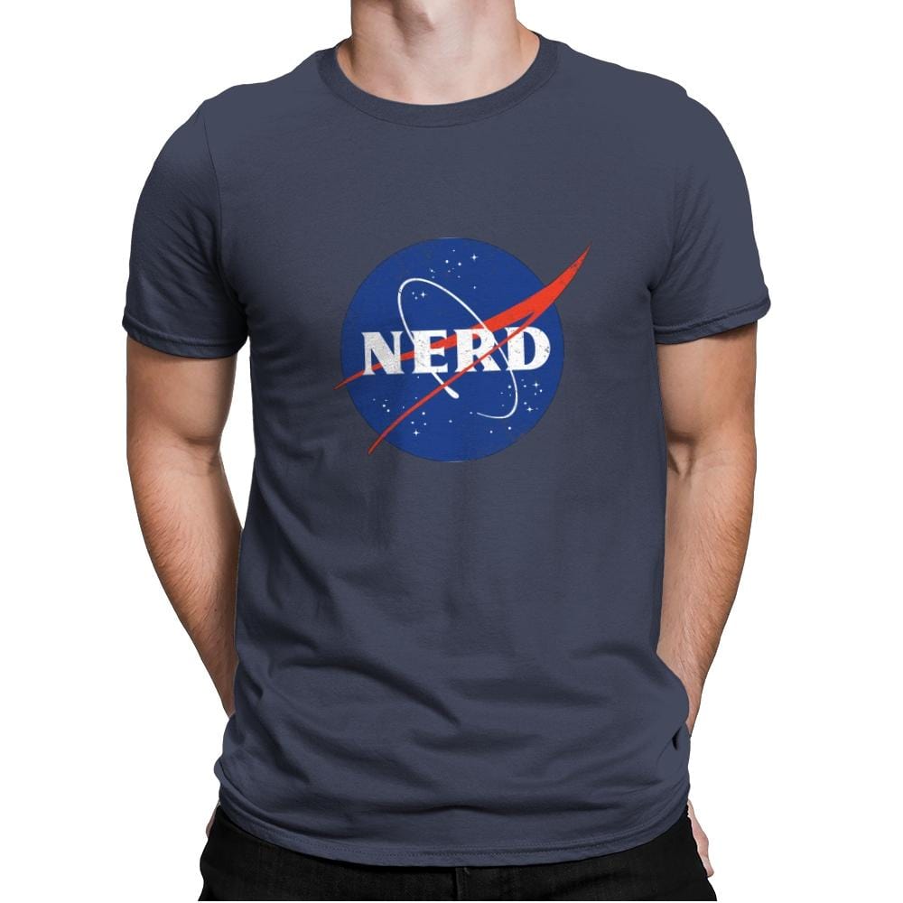 Space Nerd - Mens Premium T-Shirts RIPT Apparel Small / Indigo