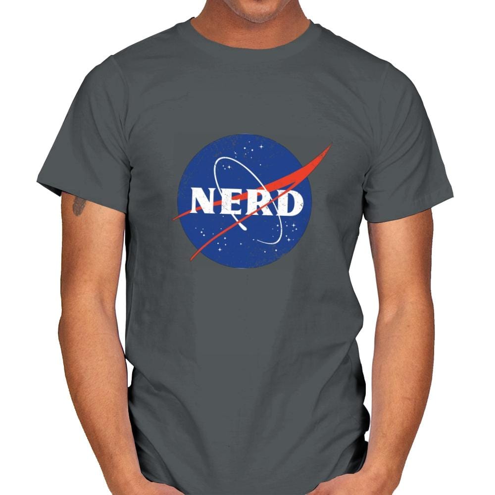Space Nerd - Mens T-Shirts RIPT Apparel Small / Charcoal