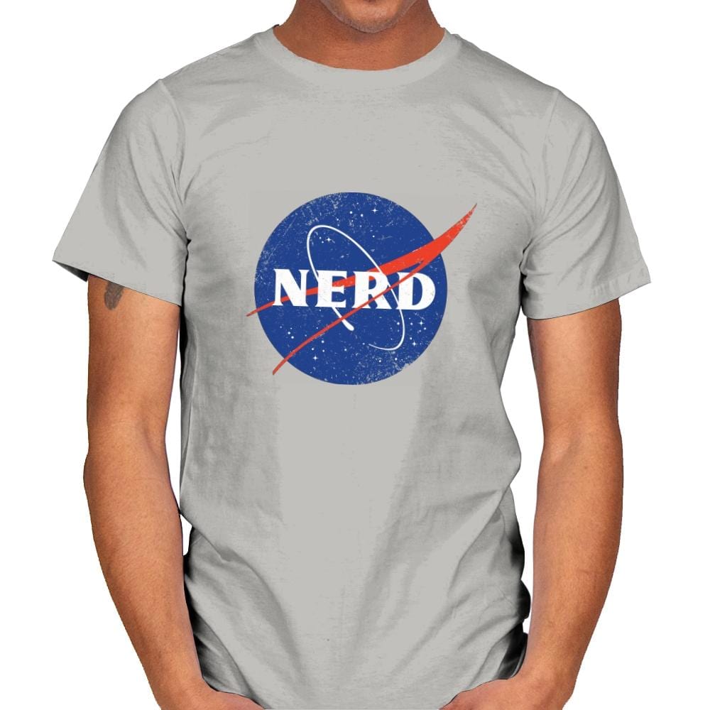 Space Nerd - Mens T-Shirts RIPT Apparel Small / Ice Grey