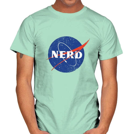 Space Nerd - Mens T-Shirts RIPT Apparel Small / Mint Green
