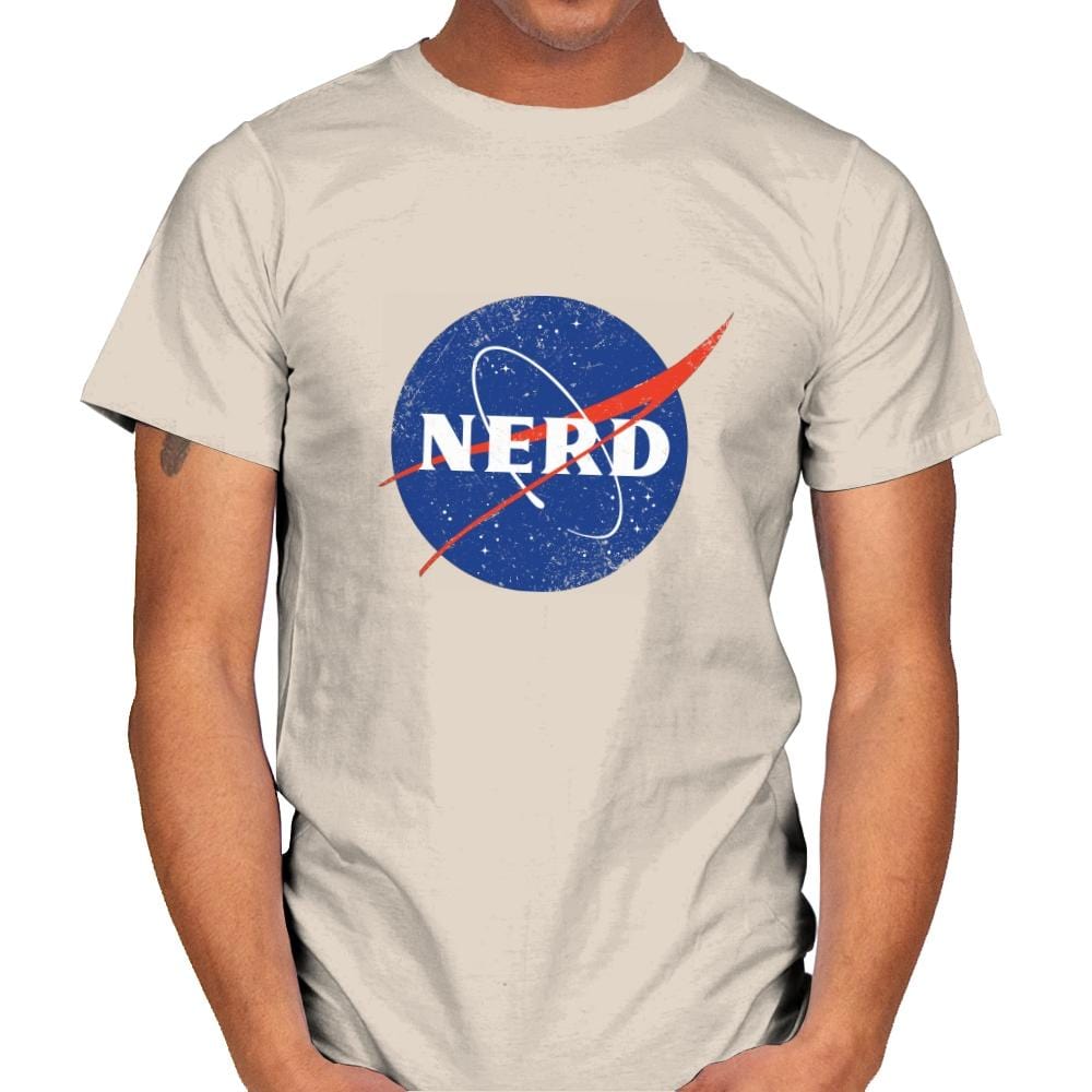 Space Nerd - Mens T-Shirts RIPT Apparel Small / Natural