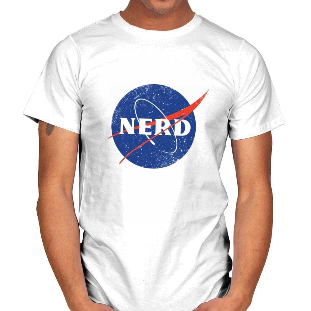 Space Nerd - Mens T-Shirts RIPT Apparel Small / White