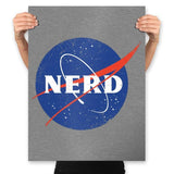 Space Nerd - Prints Posters RIPT Apparel 18x24 / Heather