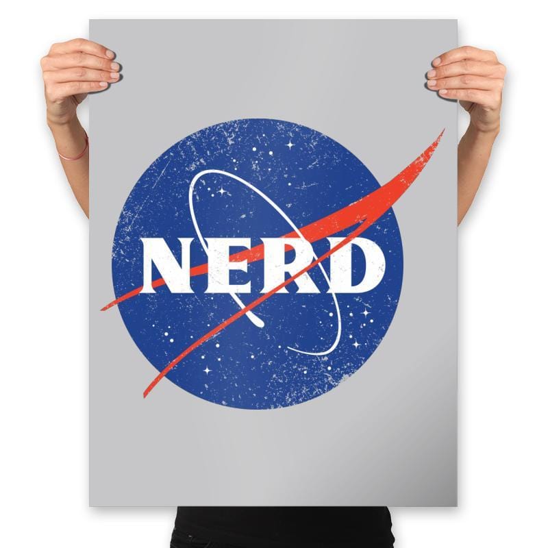 Space Nerd - Prints Posters RIPT Apparel 18x24 / Heather