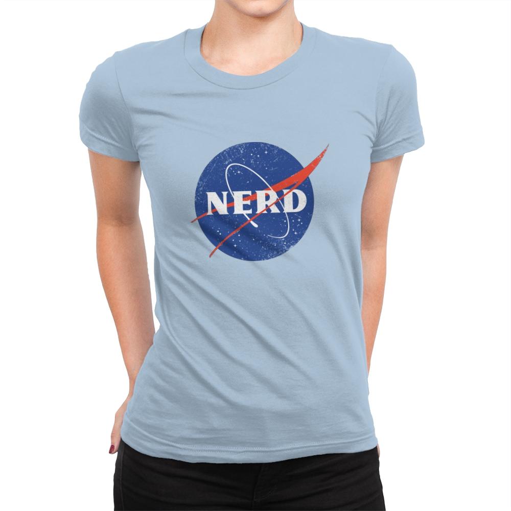Space Nerd - Womens Premium T-Shirts RIPT Apparel Small / Cancun